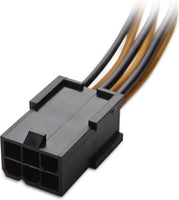 Cable Matters 2-Pack 6 Pin to 8 Pin PCIe Adapter Power Cable - 4 Inches