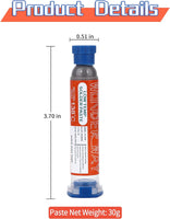 Sn42/Bi58 T5 Lead Free Solder Paste No Clean, 138℃ Melting Point (30g)