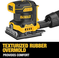 DEWALT 20V MAX* XR Palm Sander, Sheet, Variable Speed, 1/4-Inch, Tool Only (DCW200B)