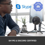 Logitech for Creators Blue Snowball iCE USB Microphone for Gaming, Streaming, Podcasting, Twitch, YouTube, Discord, Recording for PC and Mac, Plug & Play - White