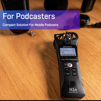 Zoom H1n Handy Recorder (Old Model, H1n-VP) Portable Recorder, Onboard Stereo Microphones, Camera Mountable, Records to SD Card, USB Microphone, with Case, USB Cable, Windscreen, & Power Adapter