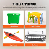 VEVOR Plastic Welding Kit, 70/150W Dual Power Hot Stapler Plastic Welder Gun, Professional Car Bumper Repair Kit for Kayak Toys Plastic Crack, with 56PCS Welding Rods| 600PCS 6 Types Staples| Pliers
