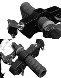 QWORK Motorcycle Lock, Heavy Duty Anti-Theft Adjustable Bike Handlebar Lock, A Grip/Throttle/Brake/Handlebar Lock to Secure a Bike, Scooter, Moped or ATV