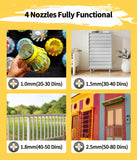 Cordless Paint Sprayer for Dewalt 20V Battery DCB206, HVLP Spray Paint Gun with 4 Nozzles and 1000ml Container for House Painting Interior and Exterior/Wood/Walls/Fence(Not Included Battery)