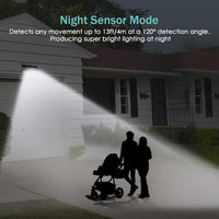 Solar Lights for Outside Wireless Waterproof Security Solar Motion Sensor Light Outdoor, Black Shape, 4 Pack