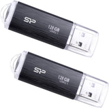 Silicon Power 2 Pack 128GB USB 3.0/3.1 Gen1 USB Flash Drive Blaze