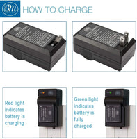 BM Premium 2-Pack of DMW-BLH7 Batteries and Charger for Panasonic Lumix DC-GX850, DMC-LX10, DMC-LX15, DMC-GM1, DMC-GM1K, DMC-GM1KA, DMC-GM1KS, DMC-GM5, DMC-GM5KK Digital Camera