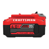 CRAFTSMAN V20 20-V 2-Pack Lithium-ion Battery and Charger (4 Ah and 2 Ah)