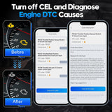 XTOOL Advancer AD20 Pro Wireless OBD2 Scanner Car Diagnostic Tool for iPhone & Android, Enhanced Car Code Reader 2024, with All System Scan, Oil Reset, Turn Off CEL, Performance Test, Voltage Test