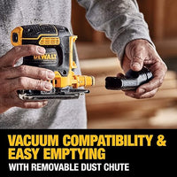 DEWALT 20V MAX* XR Palm Sander, Sheet, Variable Speed, 1/4-Inch, Tool Only (DCW200B)