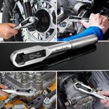 DURATECH Adjustable Wrench, 33-In-1 Cr-V Steel Universal Wrench for Metric 7-22mm and SAE 9/32”-7/8”, Suitable for Home, Garage, Workshop