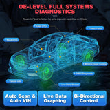 XTOOL D8BT 2023 New Upgraded Automotive Diagnostic Tool, 3-Year Updates ($600 Worth), Bi-Directional Control, ECU Coding, OE Full Diagnosis & 38+ Resets, Key Programming, Crankshaft Relearn, CAN FD