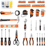 TACKLIFE 144 Home Repair Tool Set, General Household Too Kit With Sturdy Storage Case-HHK6A