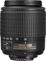 Nikon 2156B AF-S DX Zoom-NIKKOR 55-200mm f/4-5.6G ED Lens with Auto Focus for Nikon DSLR Cameras (Renewed)