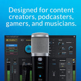 PreSonus Revelator USB Condenser Microphone for podcasting, live streaming, with built-in voice effects plus loopback mixer for gaming, casting, and recording interviews over Skype, Zoom, Discord