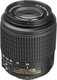 Nikon 2156B AF-S DX Zoom-NIKKOR 55-200mm f/4-5.6G ED Lens with Auto Focus for Nikon DSLR Cameras (Renewed)