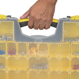 STOREHOUSE 20-Bin Medium Portable Parts Storage Case