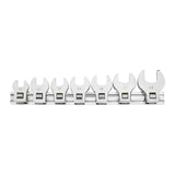 3/8 in. Drive Metric Crowfoot Wrench Set, 7-Piece