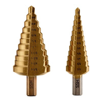 WARRIOR Titanium-Coated High-Speed Steel Step Bit Set, 2-Piece