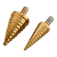 WARRIOR Titanium-Coated High-Speed Steel Step Bit Set, 2-Piece