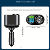156 W PD30W USB-A 3.1A Single Hole Automobile Auxiliary Power Outlet, Extended Super fast charge charger with Digital Display