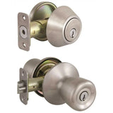 Brandywine Stainless Steel Keyed Entry Knob and Single Cylinder Deadbolt Combo Pack