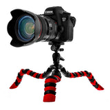 Vivitar 12 inch Compact Rubberized Spider Camera Tripod Flexable Legs Red Large