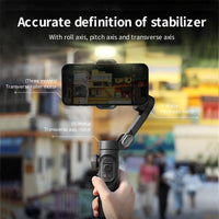 3 Axis Shooting tripod stand, Autoface tracking Gimbal Stabilizer, 360 degrees Rotation, Smartphone selfie accessories For iPhone, Content Creator