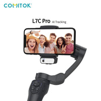 AI tracking Phone Gimbal Stabilizer, 3 Axis Smartphone, Foldable Gimbal, with focus wheelvolg stabilizer Iphone 16/15/14 ProMax and Android Cellphones