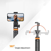 62" Phone Tripod/Android & Selfie stick Tripod with Remote, Stand and Travel, Solid Tripod