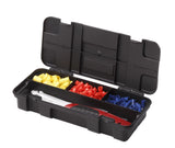 HART Technician Case, Heavy Duty Tool Box for Tool and Hardware Storage, Black