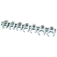 3/8 in. Drive Metric Crowfoot Wrench Set, 7-Piece