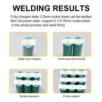 Excellway 5000W Mini Spot Welder High Power Handheld Spot Welding Machine for 18650 Battery Welding Tools for 0.1/0.15/0.2/0.25mm Nickel Strip 0-800A Current Adjustable - 110V US Plug