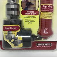 Milescraft Drill90 90 Degree Right Angle Drill Attachment-Adapter w/3/8" Chuck