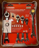 Husky Flex Head Ratcheting Combination Wrench SAE (5-Piece)