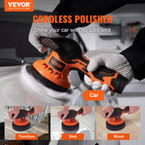 VEVOR Car Polisher Buffer Cordless Dual Action Polishing Machine 6" 1PC Battery