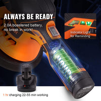 VEVOR Car Polisher Buffer Cordless Dual Action Polishing Machine 6" 1PC Battery