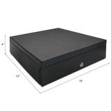 Apelila POS Cash Register Money Drawer with Removable Coin 4 Bills and 4 Coins Tray for Supermarket, Shop, Department Store, Drugstore (4 Bill & Coins)