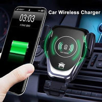 Car Gravity Mount Qi Wireless Charger For iPhone & Android