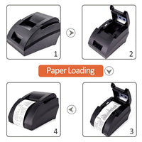 USB Thermal Receipt Printer，Symcode EthernetLAN, Serial Port - Auto Cutter - Cash Drawer Port - Paper Width 2 14 (58mm) - Works on Windows XPVista788.110 Uses