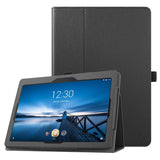 Fintie Case for Lenovo Tab E10 - Premium PU Leather Folio Cover with Stylus Holder for Lenovo TAB E10 TB-X104F 10.1-Inch Android Tablet 2018 Release, Black