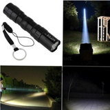 Mini Portable Water Resistant LED Flashlight with Hand Strap(10 pcs)