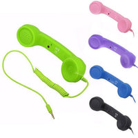 Telephone Receivers Handset Earphone Retro Telephones Receiver For 3.5mm Interface Cellphones