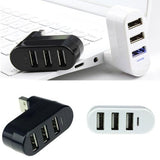 High Quality For Laptop For PC Hub USB Rotate Splitter Mini Adapter 3 Ports