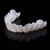 2 Pcs Comfortable Reusable Adult Snap on Perfect Smile Whitening Denture Fit Flex Cosmetic Teeth Veneer Cover Dental Care