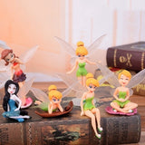 6pcsSet DIY Miniature Flying Flower Fairy Garden Landscaping Home Decoration