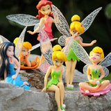 6pcsSet DIY Miniature Flying Flower Fairy Garden Landscaping Home Decoration