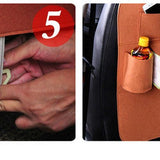 Automotives Fashion Car Back Seat Organizer Holder, Multifunction Travel Storage Bag, Hanging Bag