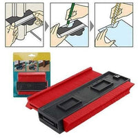 Professional Wood Measure Ruler Laminate Tool 5 Inch Plastic Profile Copy Contour Gauge Standard Pipe Tile