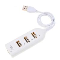 USB 2.0 Hi-Speed 4-Port Splitter Hub Adapter For PC Computer